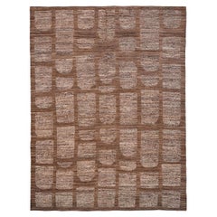 Tappeti Afghanistan Moroccan Area Rugs - Wool Brown Design - 96416