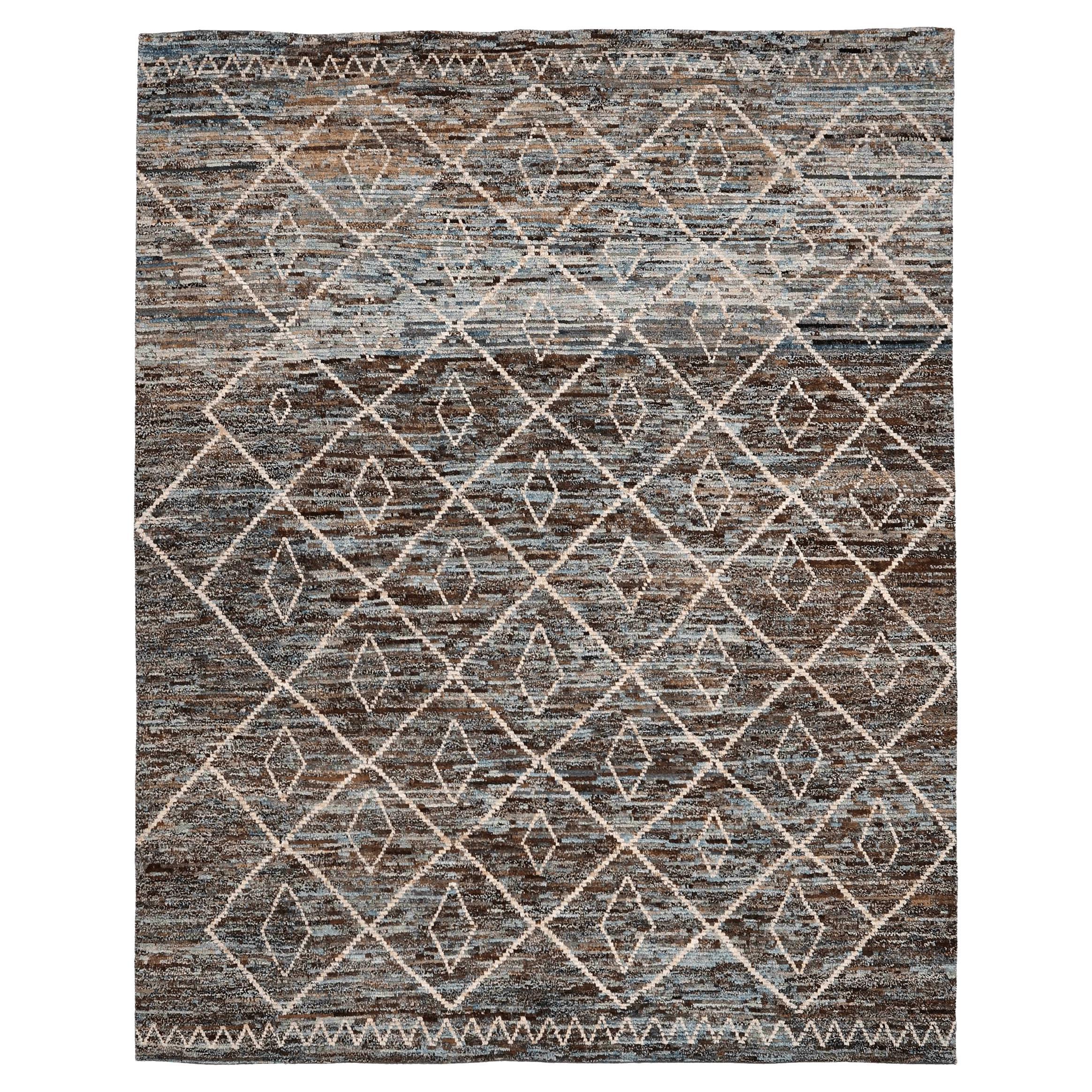 Afghanistan Marokkanische Teppiche - Wolle Brown Design - 96419