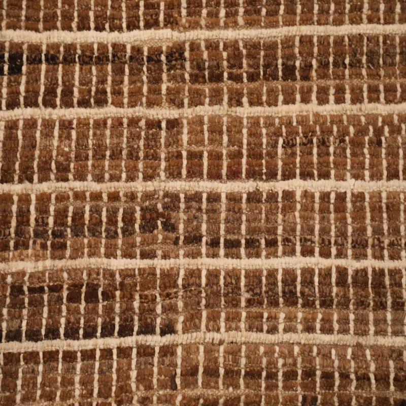 Tribal Afghanistan Moroccan Area Rugs - Wool Brown Design - 98474 For Sale