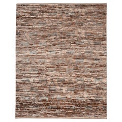 Tappeti Afghanistan Moroccan Area Rugs - Lana Marrone Grigio Avorio Design - 96414