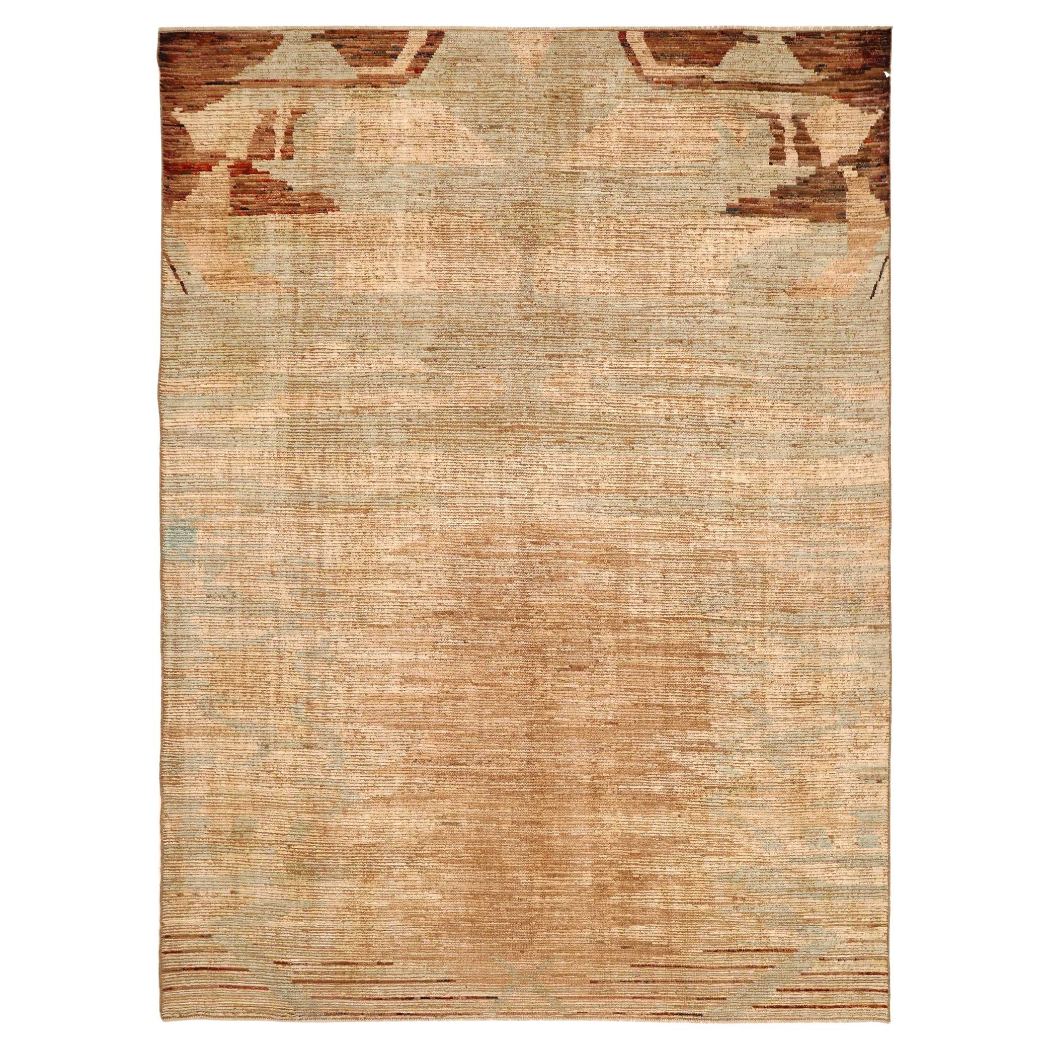 Tappeti Afghanistan Moroccan Area Rugs - Lana Marrone Avorio Design - 93592