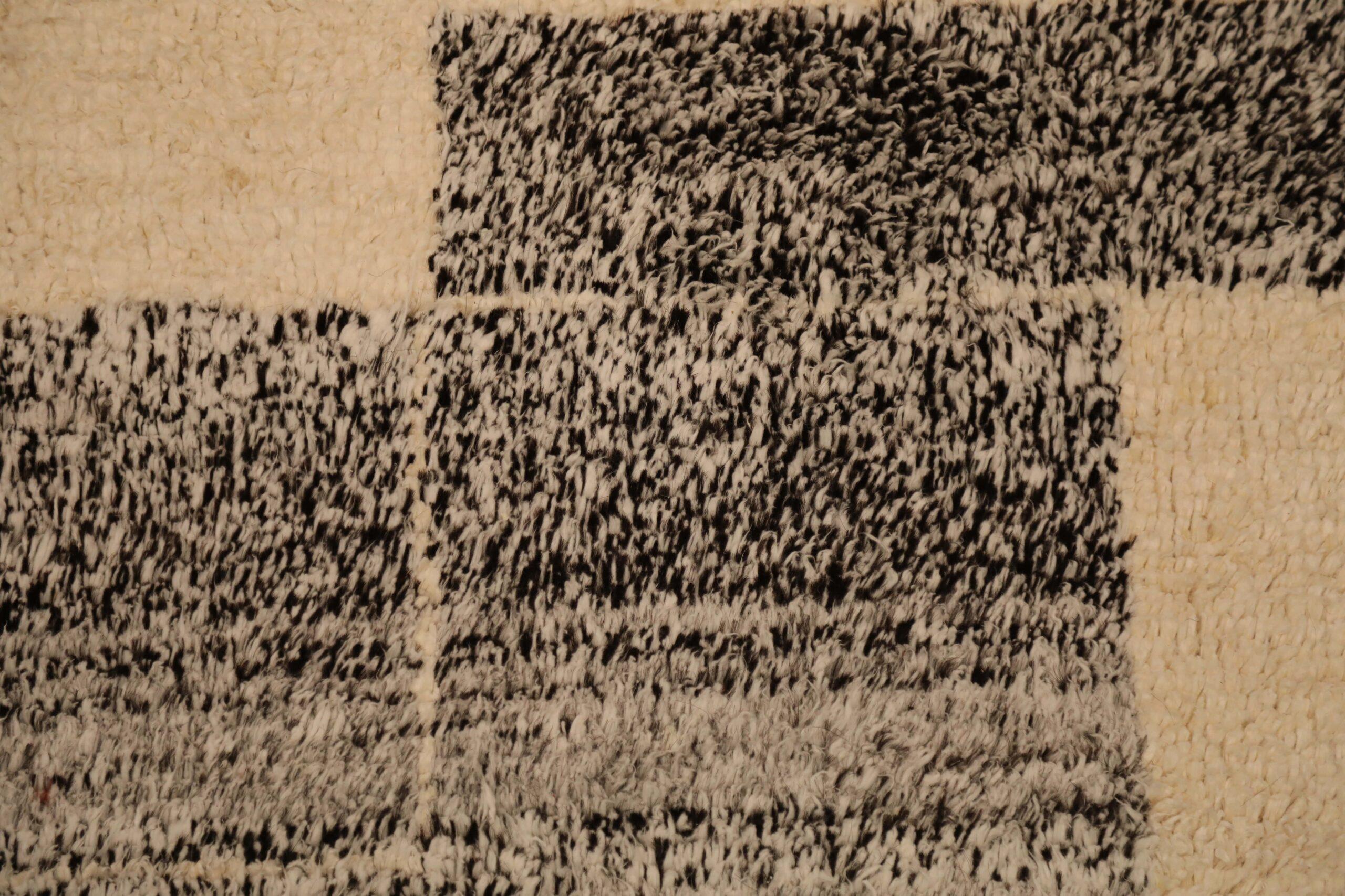 Tappeti Afghanistan Moroccan Area Rugs - Lana Marrone Avorio Design - 93788 In condizioni ottime in vendita a Dallas, TX