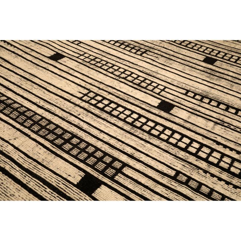 Tribale Tappeti Afghanistan Moroccan Area Rugs - Lana Marrone Avorio Design - 94351 in vendita