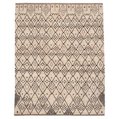 Tappeti Afghanistan Moroccan Area Rugs - Lana Marrone Avorio Design - 96389
