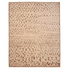 Tappeti Afghanistan Moroccan Area Rugs - Lana Marrone Avorio Design - 96409