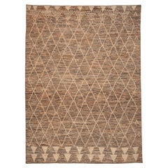 Tappeti Afghanistan Moroccan Area Rugs - Lana Marrone Avorio Design - 96466