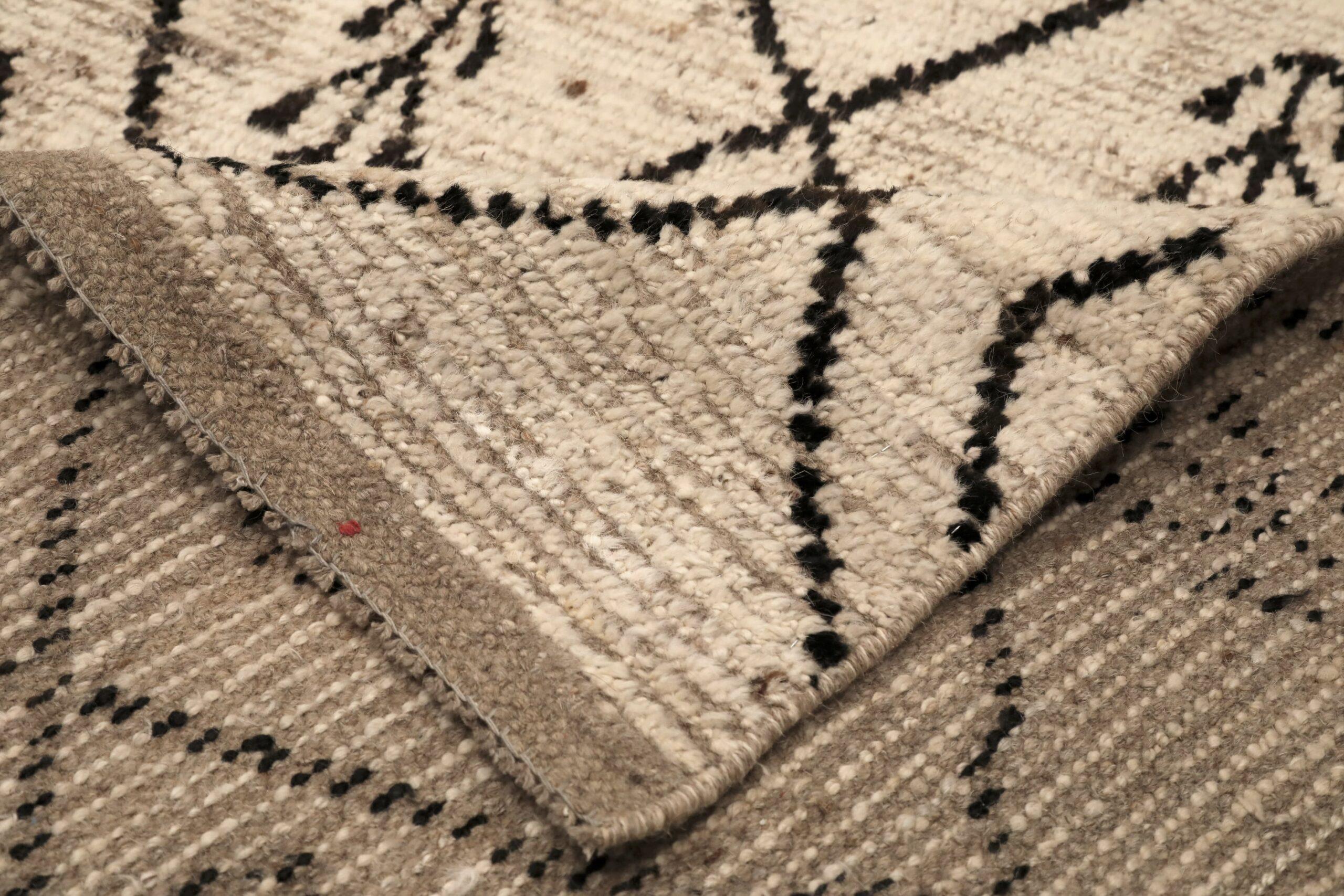 Afganistán Alfombras Marroquíes - Lana Marrón Diseño Marfil - 96467 Afgano en venta