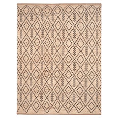 Tappeti Afghanistan Moroccan Area Rugs - Lana Marrone Avorio Design - 96467