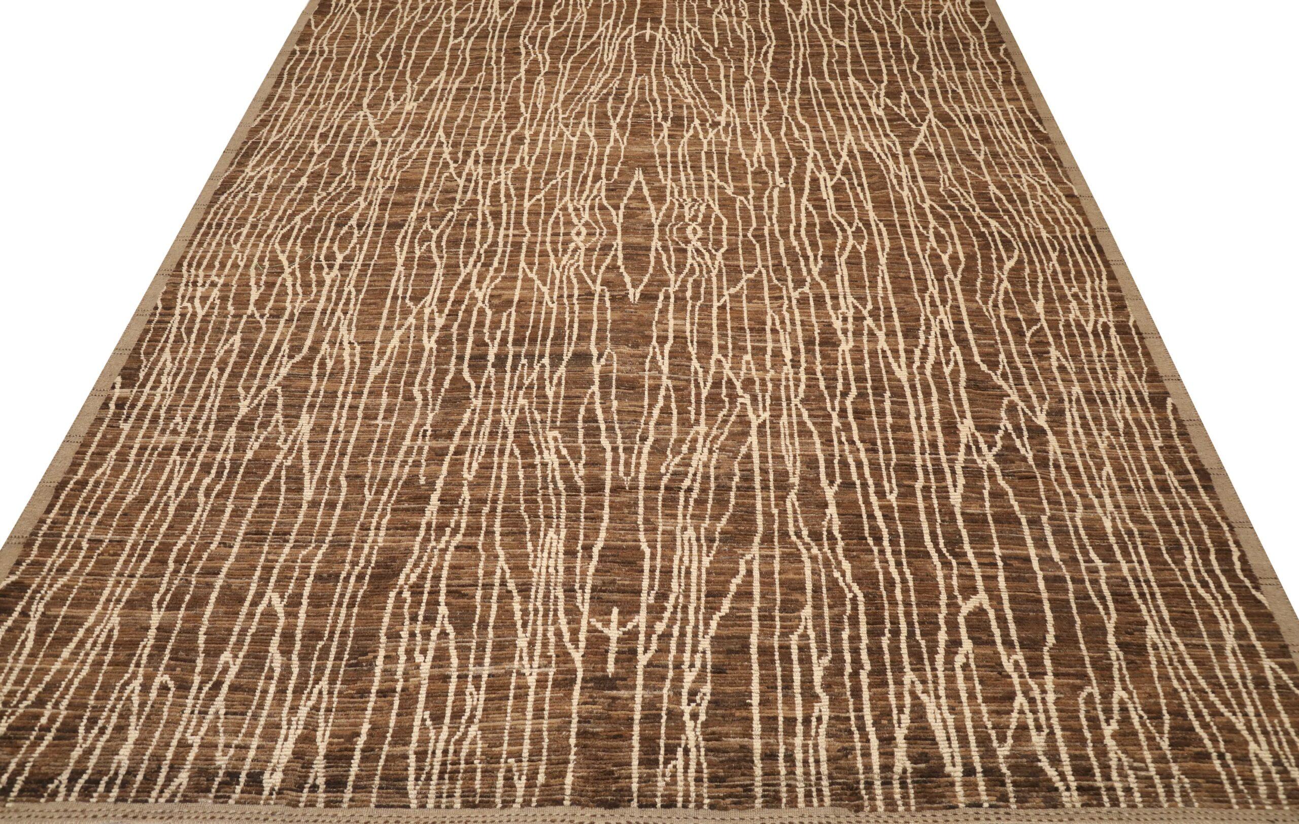 Discover the elegance of Afghanistan Moroccan featuring Area Rugs in Circa 1990. Designed with Wool and BrownIvory, this exclusive design is perfect for enhancing your space.