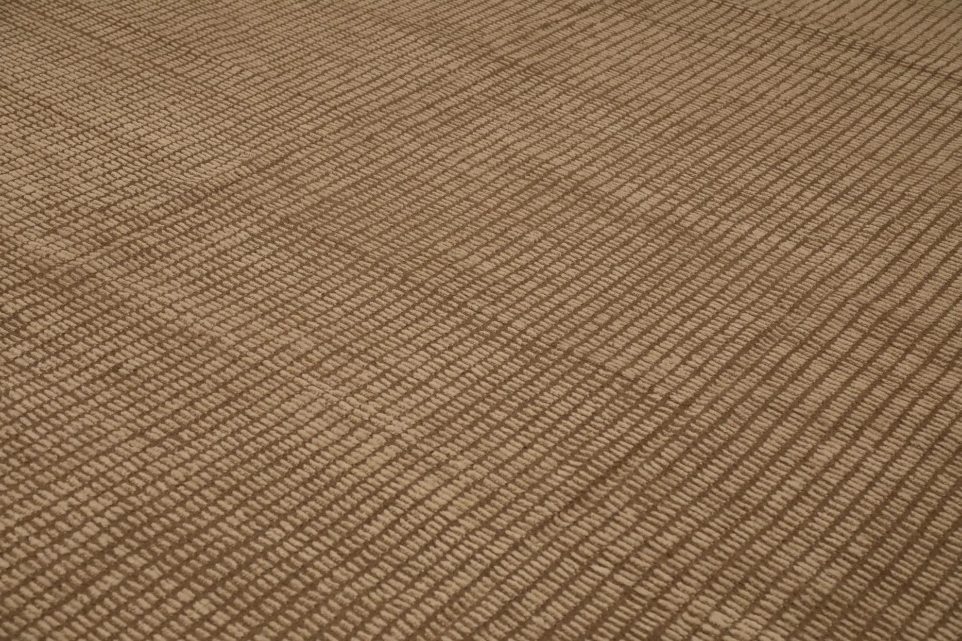 Afghanistan Marokkanische Teppiche - Wolle Braun Elfenbein Design - 98429 (Handgewebt) im Angebot