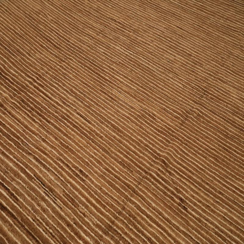Afghano Tappeti Afghanistan Moroccan Area Rugs - Lana Marrone Avorio Design - 98438 in vendita