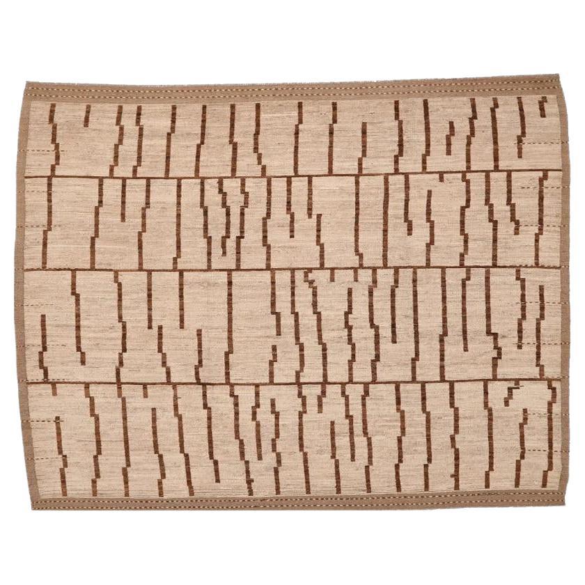 Tappeti Afghanistan Moroccan Area Rugs - Lana Marrone Avorio Design - 98441