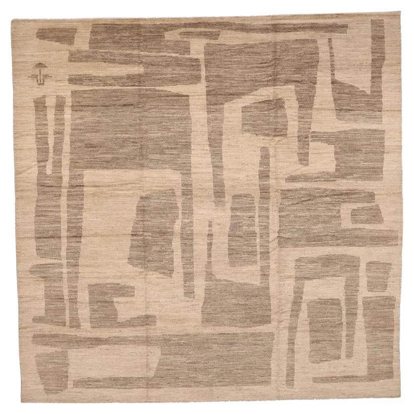 Tappeti Afghanistan Moroccan Area Rugs - Lana Marrone Avorio Design - 98456