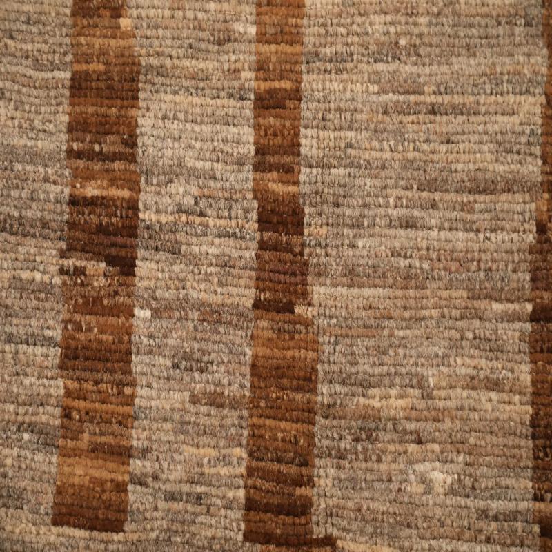 Afghanistan Marokkanische Teppiche - Wolle Braun Taupe Design - 98444 (Stammeskunst) im Angebot