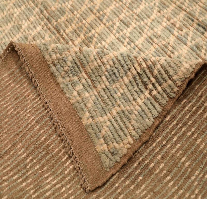 Afghanistan Marokkanische Teppiche - Wolle Grau Elfenbein Design - 96372 (Afghanisch) im Angebot