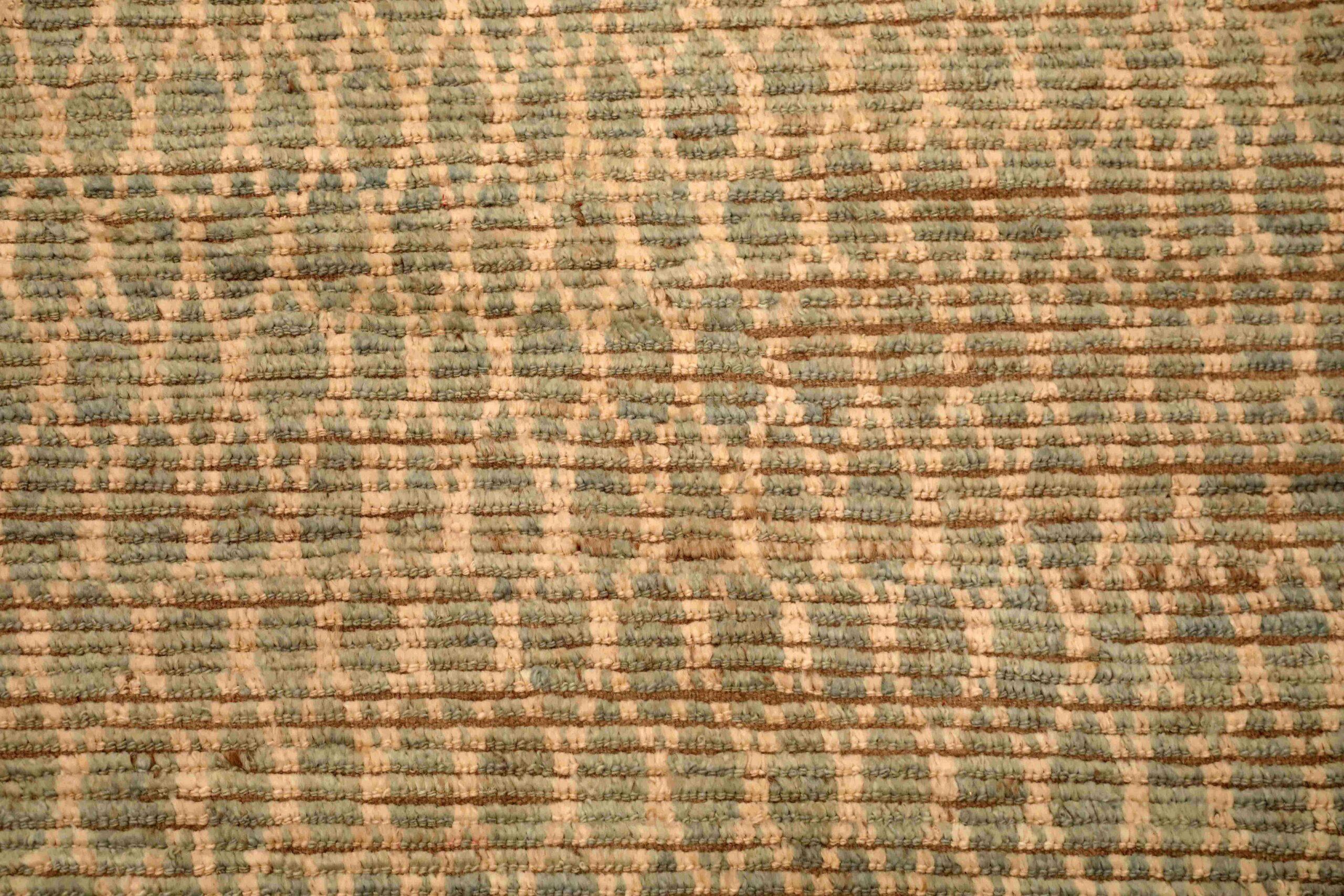 Afghanistan Marokkanische Teppiche - Wolle Grau Elfenbein Design - 96372 im Zustand „Hervorragend“ im Angebot in Dallas, TX