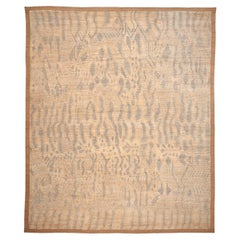 Afghanistan Moroccan Area Rugs - Wool Gray Ivory Design - 96479
