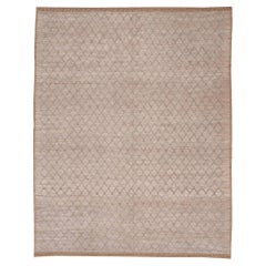 Tappeti Afghanistan Moroccan Area Rugs - Lana Grigio Avorio Taupe Design - 96395