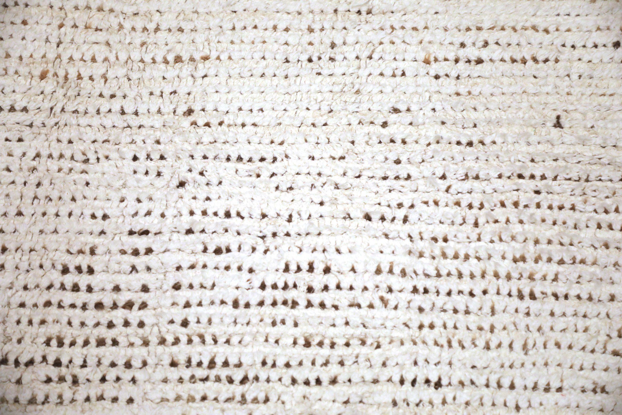 Afghano Tappeti Afghanistan Moroccan Area Rugs - Wool Ivory Design - 93653 in vendita