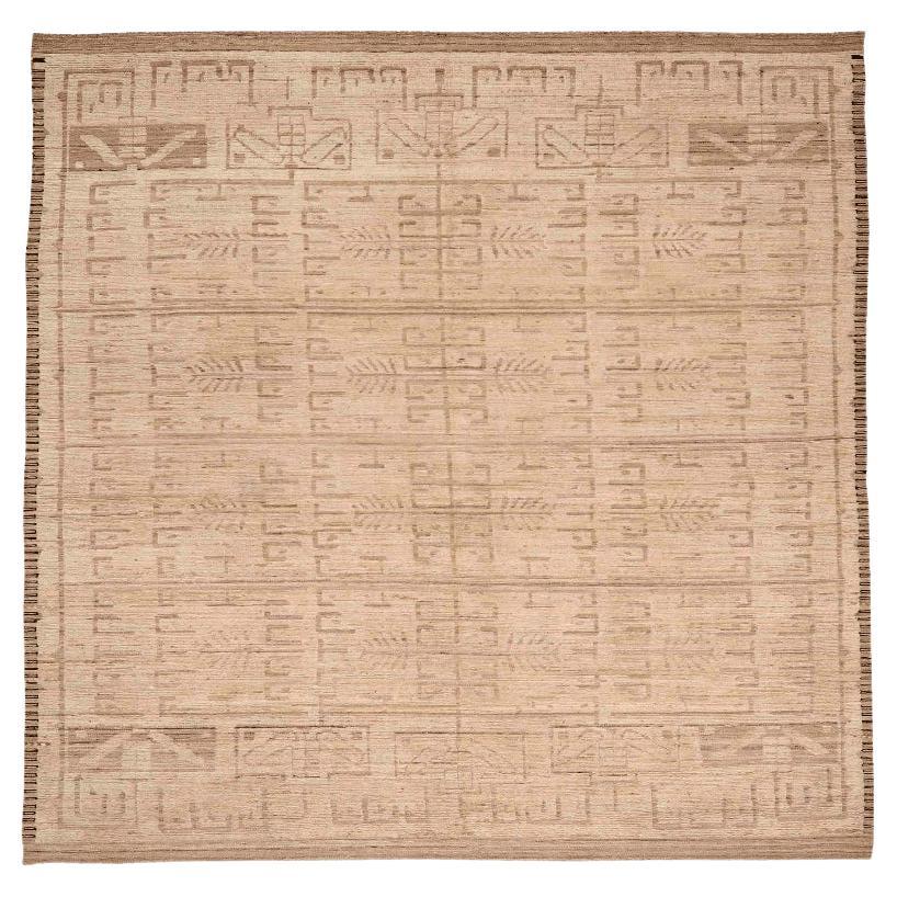 Marokkanische Teppiche aus Afghanistan - Wolle in elfenbeinfarbenem Design - 96383