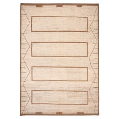 Marokkanische Teppiche aus Afghanistan - Wolle in elfenbeinfarbenem Design - 96474