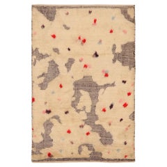 Tappeti Afghanistan Moroccan Area Rugs - Lana Avorio Rosso Design - 93596