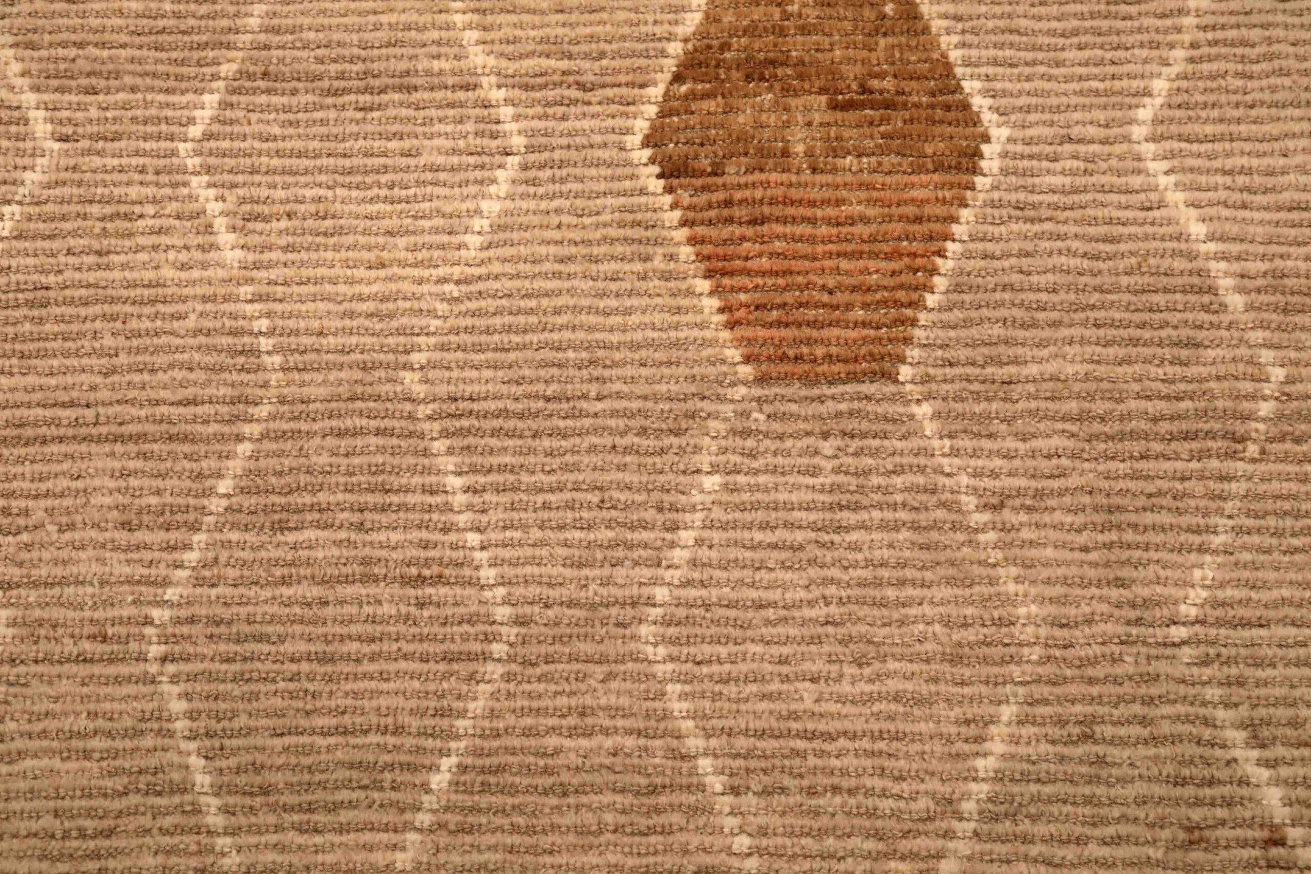 Marokkanische Teppiche aus Afghanistan - Wolle, elfenbeinfarben, taupefarben, Design - 96426 (Afghanisch) im Angebot