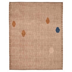 Tappeti Afghanistan Moroccan Area Rugs - Lana Avorio Taupe Design - 96426