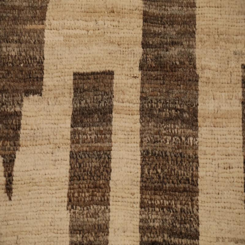 Afghanistan Marokkanisch Marokkanische Teppiche - Wolle Braun Elfenbein - 98452 (Stammeskunst) im Angebot