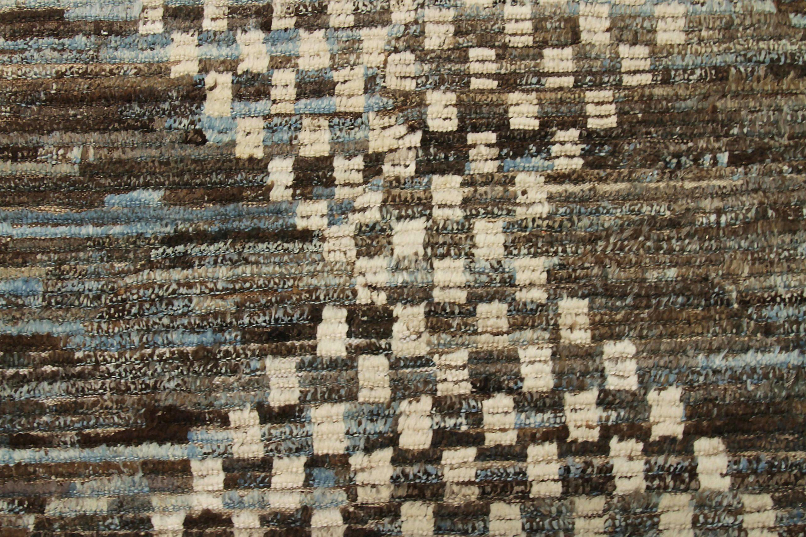 Afghanistan Moroccan Over Size Rug Circa 1990 - Wool Brown Gray Ivory - 90570 For Sale 1
