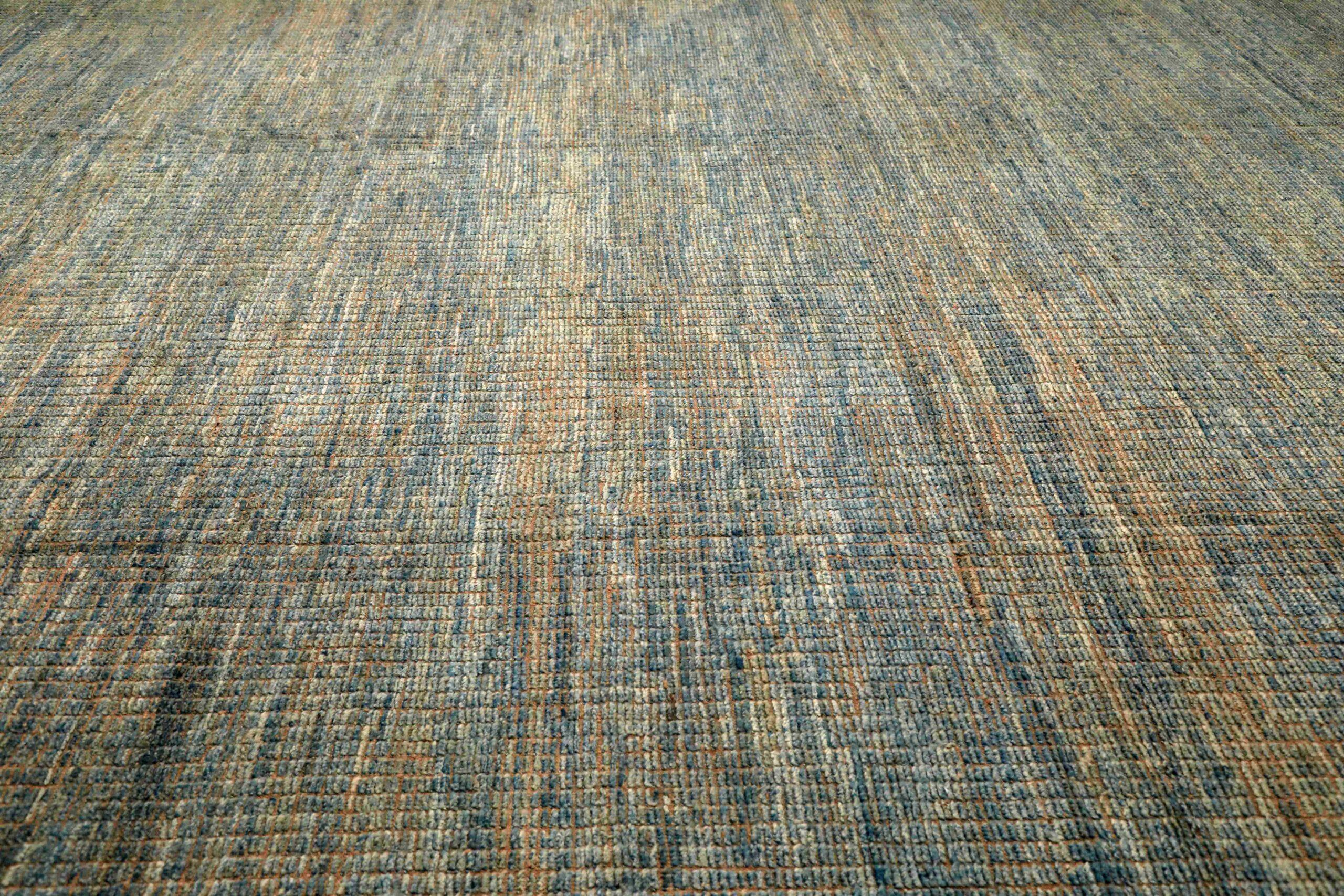 Tappeto Afghanistan Moroccan Over Size - Lana Blu Marrone Taupe - 96345 In condizioni ottime in vendita a Dallas, TX