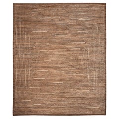 Tappeto Afghanistan Moroccan Over Size - Disegno in lana marrone - 96489