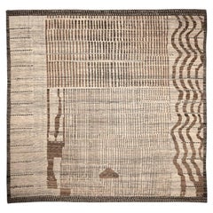 Tappeto Afghanistan Moroccan Over Size - Lana Marrone Avorio Design - 94357