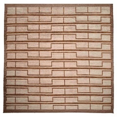 Tappeto Afghanistan Moroccan Over Size - Lana Marrone Avorio Design - 96330