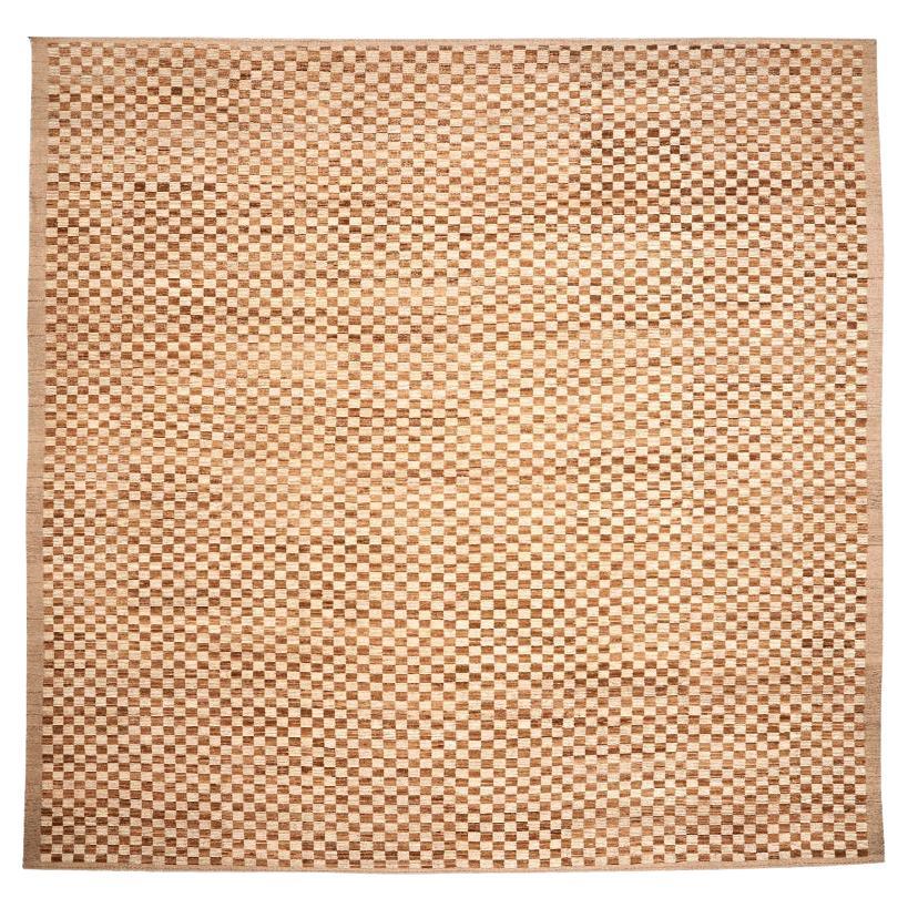Tappeto Afghanistan Moroccan Over Size - Lana Marrone Avorio Design - 96335