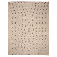 Tappeto Afghanistan Moroccan Over Size - Lana Marrone Avorio Design - 96349