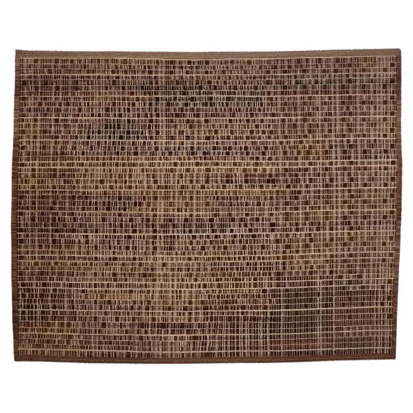 Tappeto Afghanistan Moroccan Over Size - Lana Marrone Avorio Design - 98454