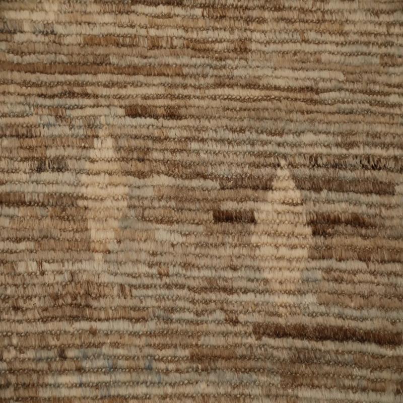 Tribale Tappeto Afghanistan Moroccan Over Size - Lana Marrone Avorio Design - 98458 in vendita