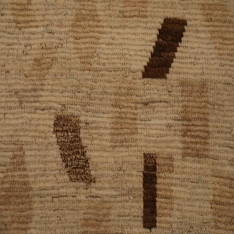 Annodato a mano Tappeto Afghanistan Moroccan Over Size - Lana Marrone Avorio Design - 98460 in vendita