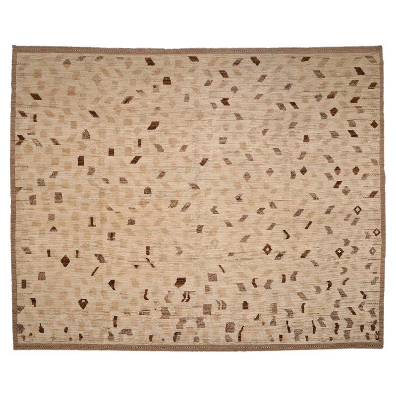 Tappeto Afghanistan Moroccan Over Size - Lana Marrone Avorio Design - 98460
