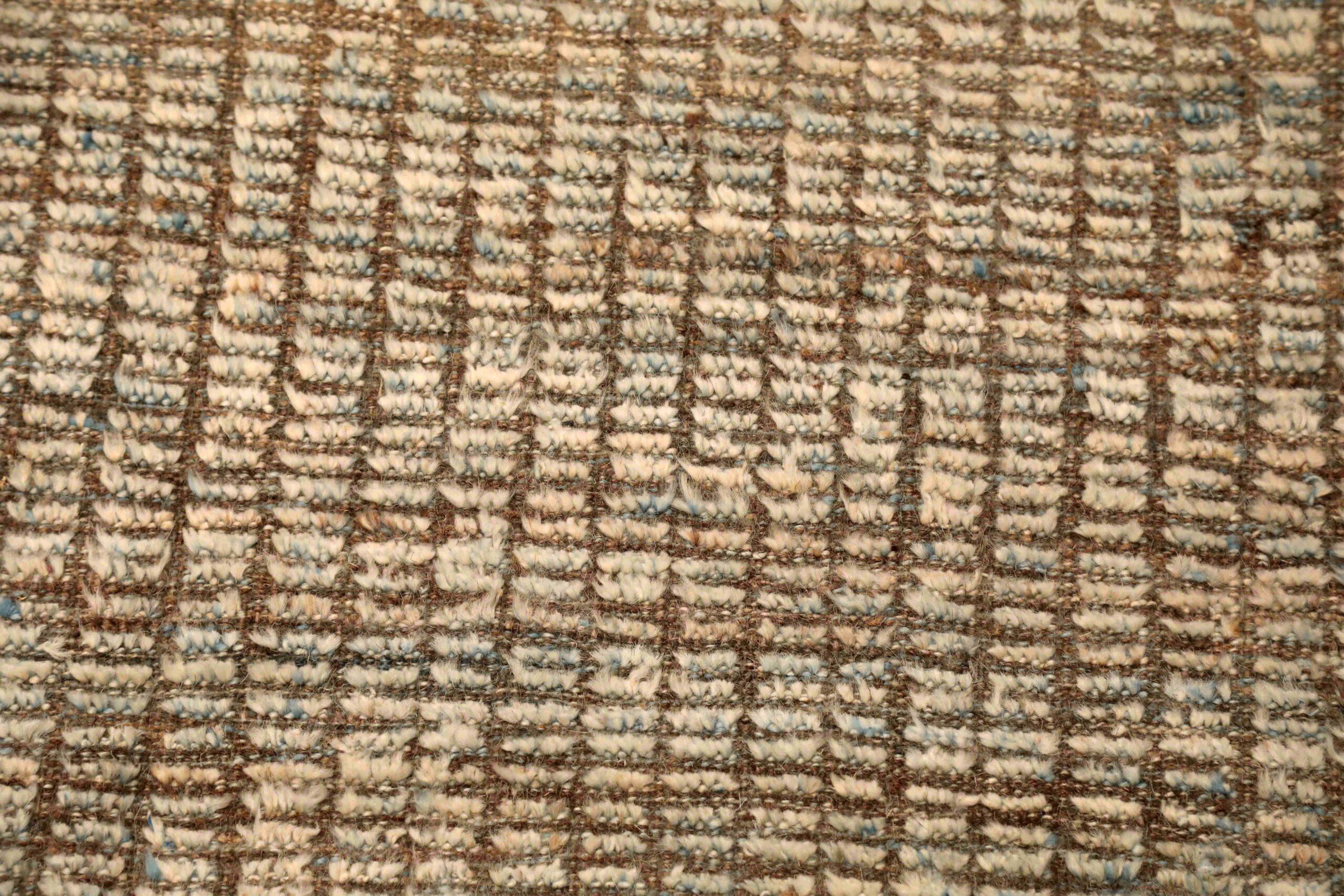 Afghanistan Moroccan Over Size Rug - Wool Brown Taupe Design - 96351 In Excellent Condition For Sale In Dallas, TX