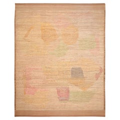 Afghanistan Moroccan Over Size Rug - Wool Green Ivory Pink - 96458