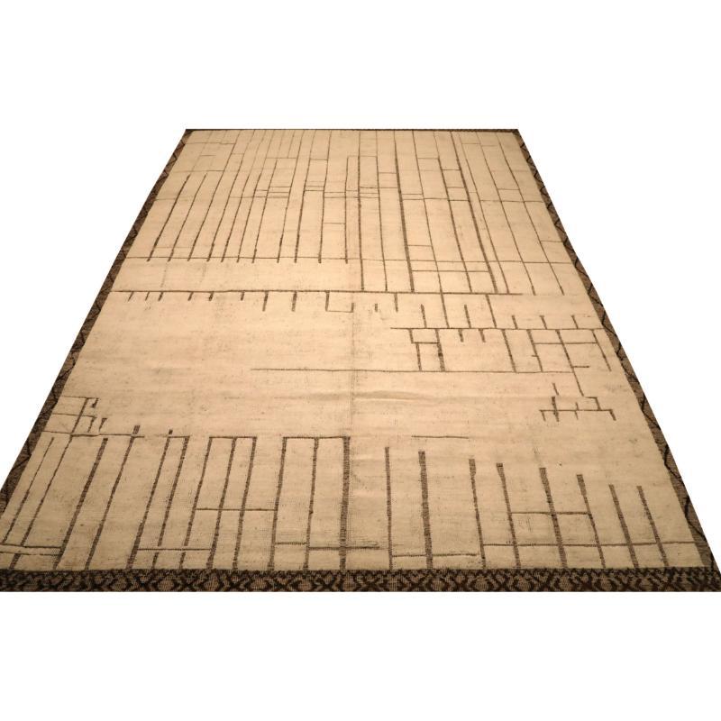 Discover the elegance of Afghanistan Moroccan featuring Over Size Rug in Circa 1990. Designed with Wool and Ivory, this exclusive design is perfect for enhancing your space.