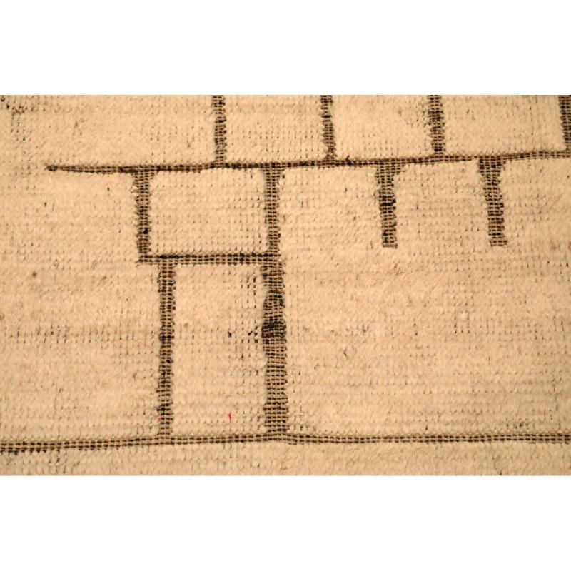 Afghanistan Moroccan Over Size Rug - Wool Ivory Design - 94350 In Excellent Condition For Sale In Dallas, TX