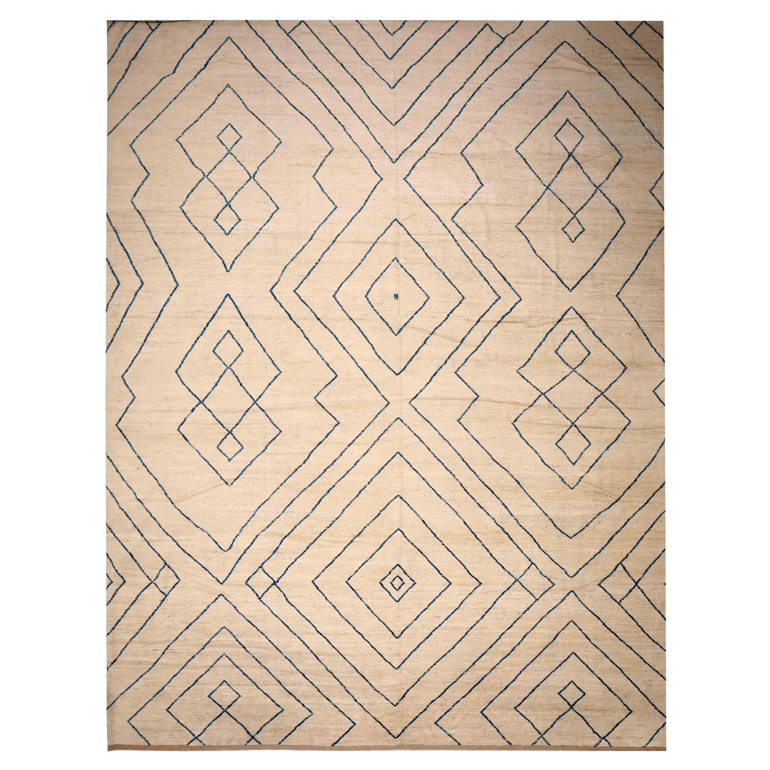 Tappeto Afghanistan Moroccan Over Size - Design Lana Avorio - 96346