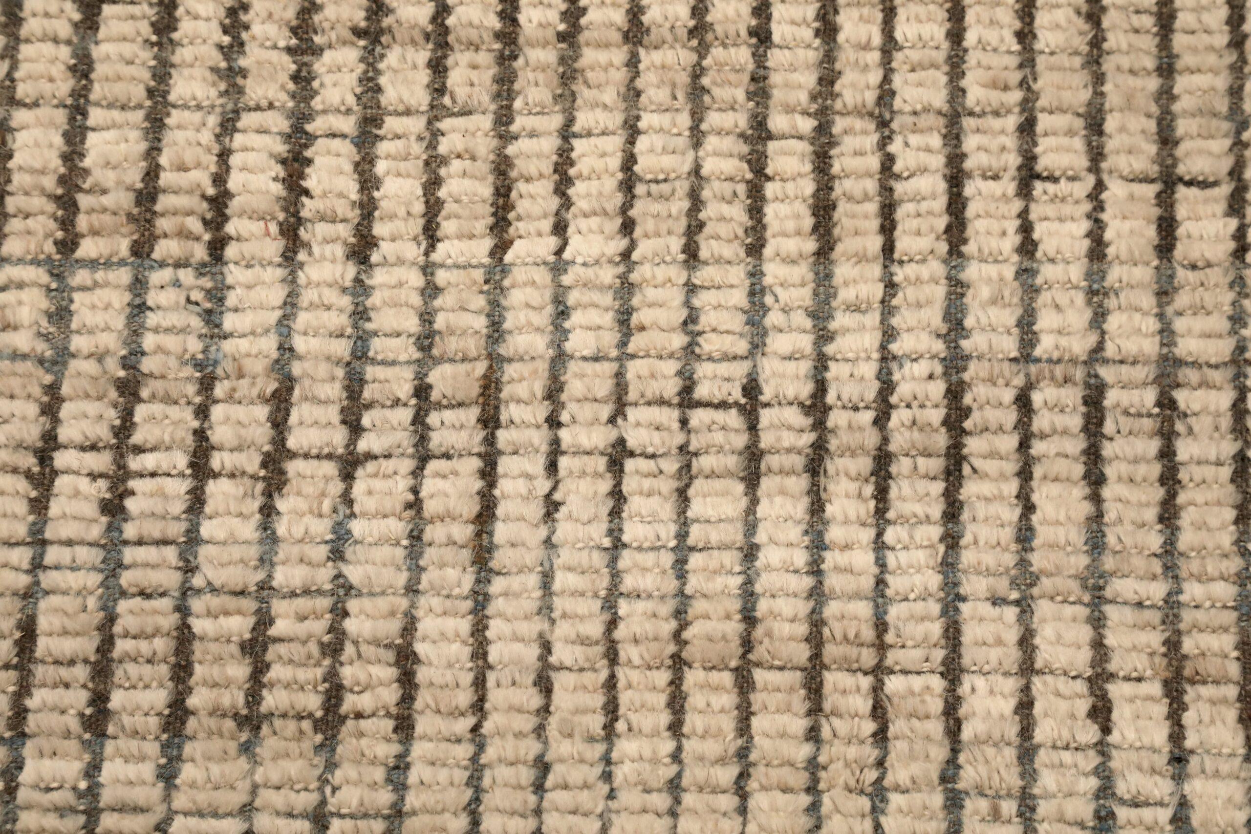 Afghano Tappeto Afghanistan Moroccan Over Size - Design Lana Avorio - 96478 in vendita