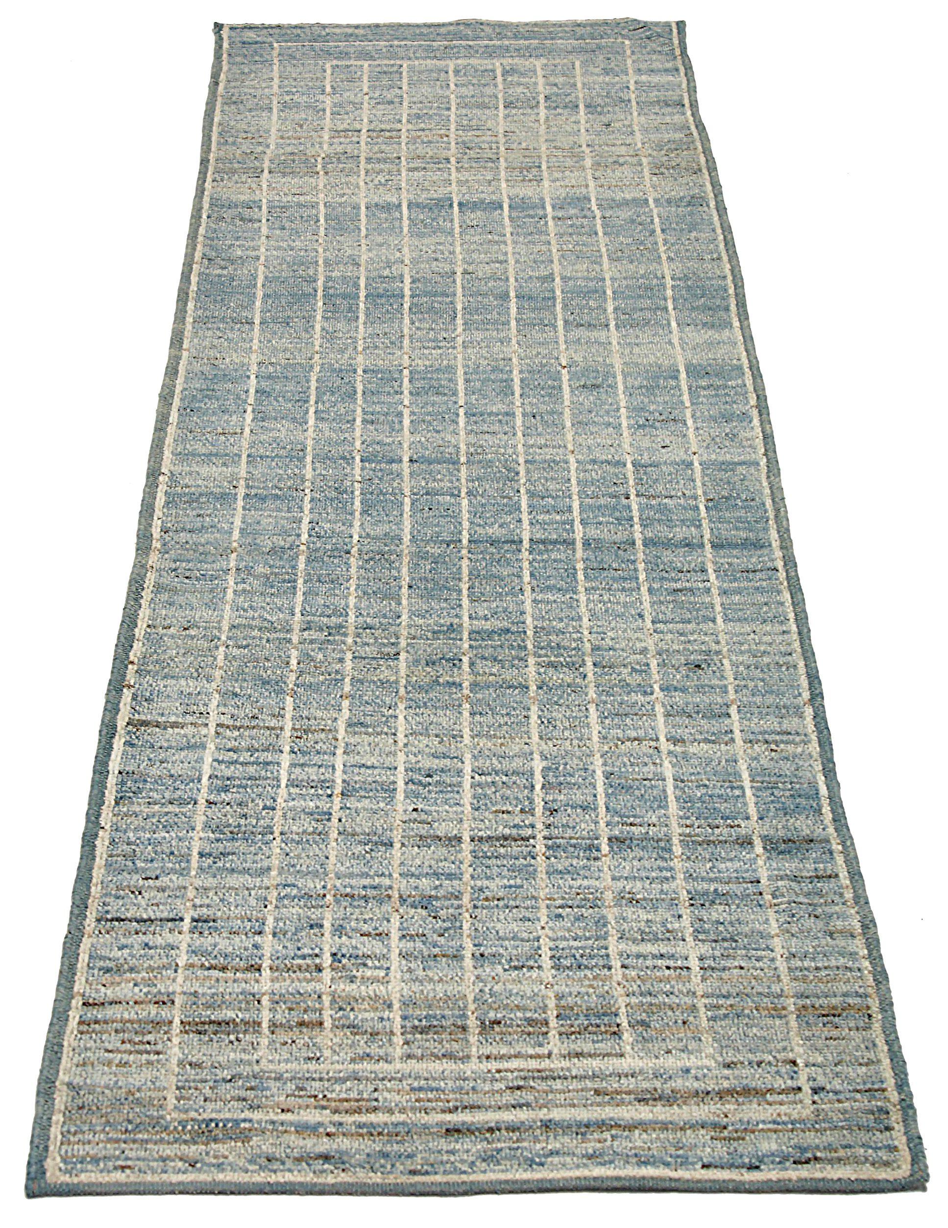 Discover the elegance of Afghanistan Moroccan featuring Runner Rug in Circa 1990. Designed with Wool and BlueIvory, this exclusive design is perfect for enhancing your space.