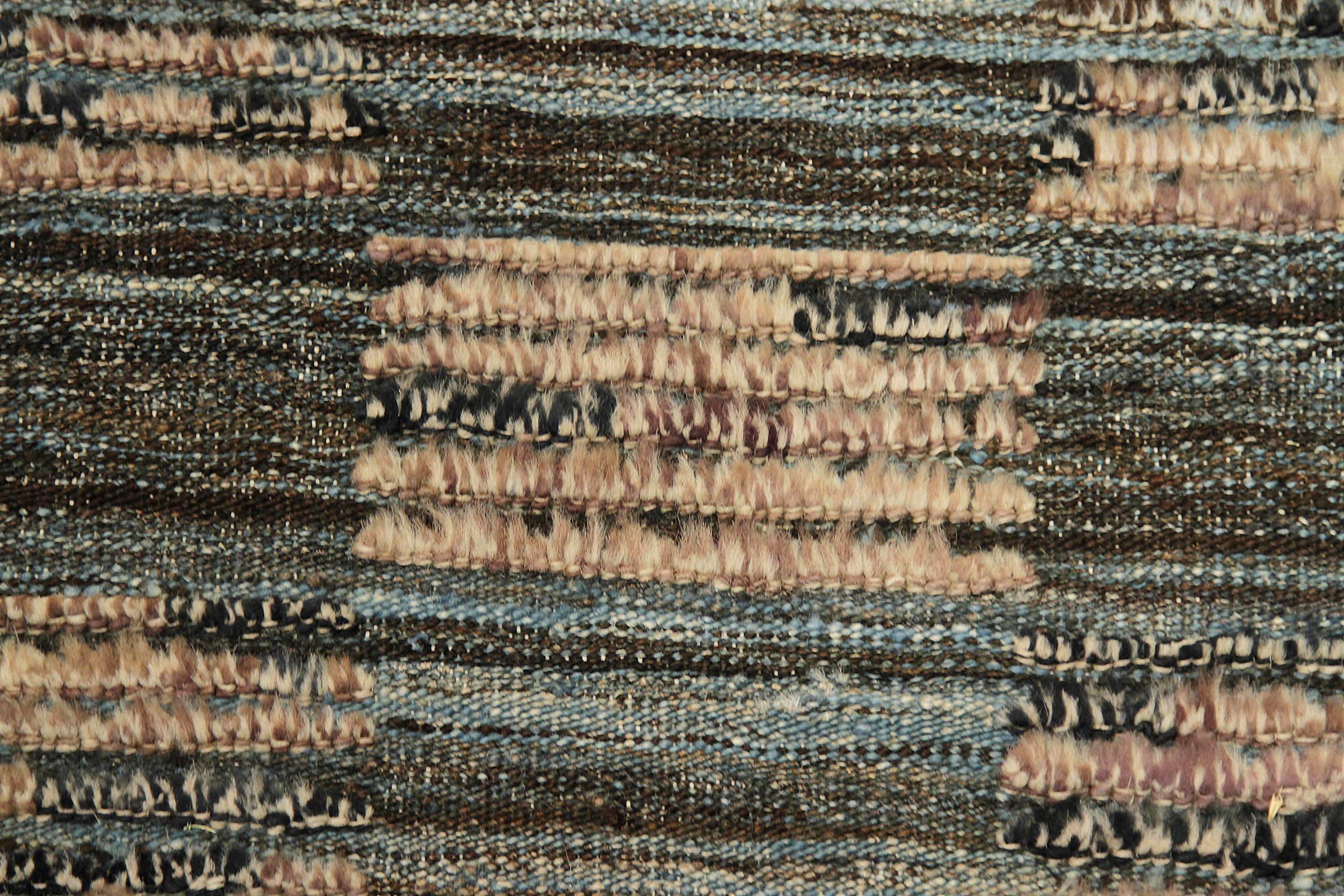 Afghanistan Marokkanischer Läufer Teppich CIRCA 1990 - Wolle Braun Grau Elfenbein - 90470 (20. Jahrhundert) im Angebot
