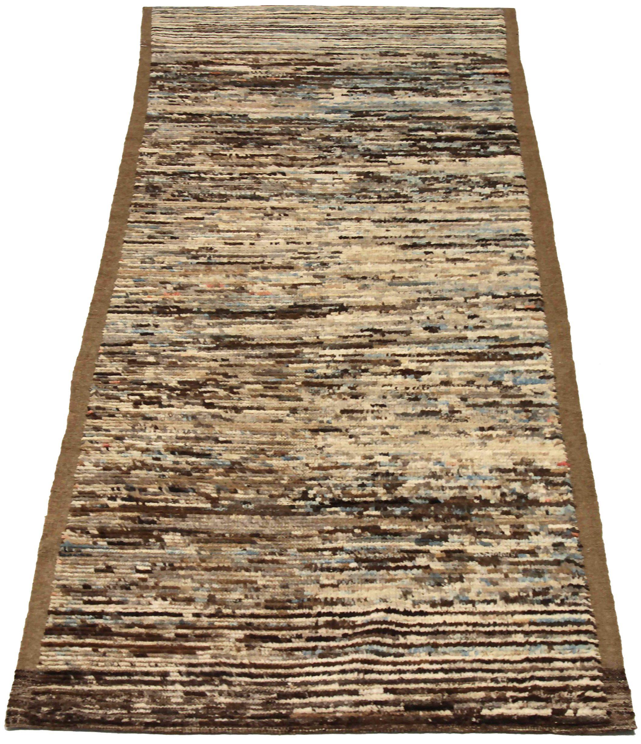 Discover the elegance of Afghanistan Moroccan featuring Runner Rug in Circa 1990. Designed with Wool and BrownIvory, this exclusive design is perfect for enhancing your space.