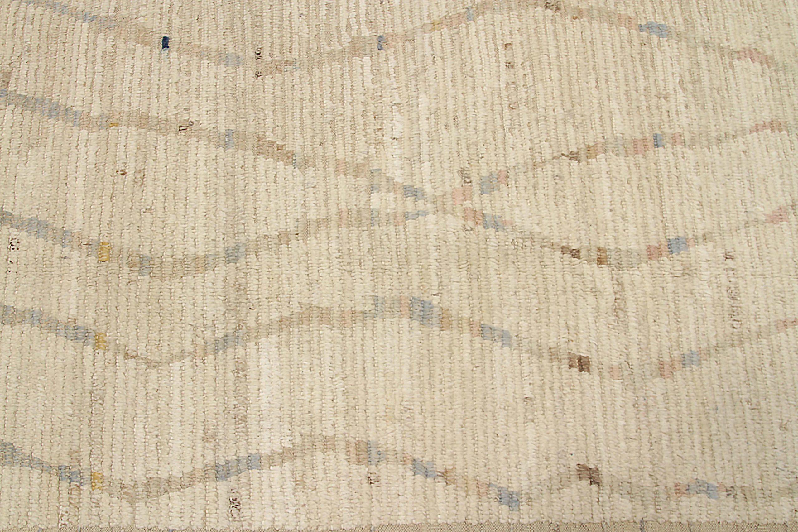 Tribale Tappeto marocchino dell'Afghanistan CIRCA 1990 - Disegno in lana grigio avorio - 92295 in vendita